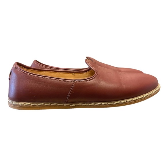 CHARIX Women's Cognac Maroon Red Leather
Loafer Flats Size 38 (8) - Picture 6 of 13
